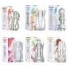 Clear TPR transparent male masturbator soft squeeze texture bedroom accessory